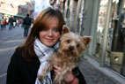 Gioia (og Mette), Yorkshire Terrier, Strget